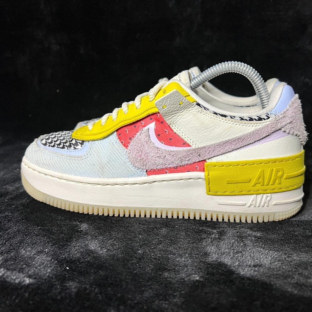 Nike Air Force 1 Shadow DM8076-100 Womens 8.5 Shoes Patchwork Corduroy Sneaker